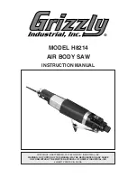 Grizzly H8214 Instruction Manual preview