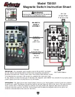 Grizzly T20551 Instruction Sheet preview