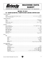 Preview for 9 page of Grizzly T31634 Owner'S Manual