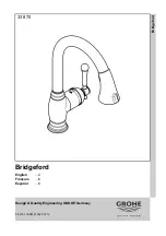 Grohe BRIDGEFORD 33 870 Manual preview