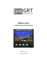 GRT Avionics Mini-X EFIS Installation & User Manual preview