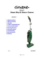 Gruene 2 in 1 Steam Mop & Steam Cleaner User Manual preview