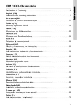 Preview for 2 page of Grundfos CIM 1 Series Installation And Operating Instructions Manual