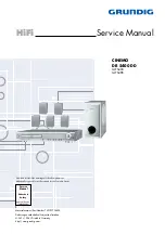 Grundig Cinemo DR 5400 DD Service Manual preview