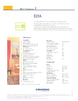 Preview for 2 page of Grundig ELYA Brochure & Specs