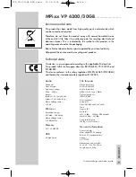 Preview for 4 page of Grundig MPixx VP 6200/30GB Operating Manual