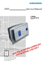 Preview for 1 page of Grundig ovation cds 6580 spcd Service Manual