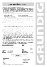 Preview for 41 page of Grundig TA 5620 Manual