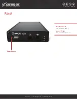 Preview for 13 page of GSE MCG-101 Operation Manual