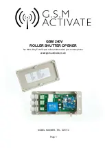 GSM Activate RS-SWV10 Manual preview