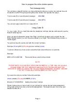 Preview for 4 page of GSM Activate RS-SWV10 Manual