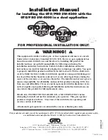 GTO /PRO SW-4000 Installation Manual preview