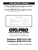 Preview for 41 page of GTO /PRO SW-4000 Installation Manual