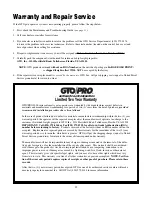 Preview for 38 page of GTO SW-2000 Installation Manual