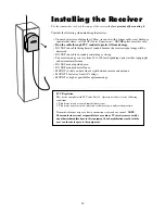 Preview for 30 page of GTO SW-2500 Installation Manual