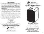 Preview for 1 page of Guardian AC4175 Use & Care Instructions Manual