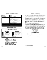 Preview for 7 page of Guardian AC4825 Series Use & Care Instructions Manual