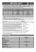 Preview for 2 page of Gumotex Ontario 450 S User Manual