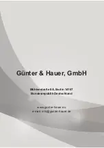 Preview for 17 page of Gunter & Hauer ATALA 1060 GL User Manual