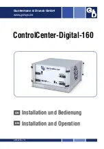 Guntermann & Drunck ControlCenter-Digital-160 Installation And Operation Manual preview