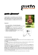 Preview for 1 page of Gusto gimenea Quick Start Manual