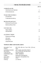 Preview for 3 page of GUTMANN ABIERTA 6500 W Operating Instructions Manual