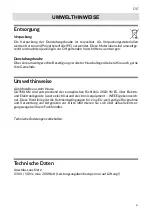 Preview for 21 page of GUTMANN FONDA 2800 ML 800 Operating Instructions Manual