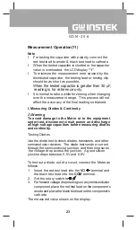 Preview for 23 page of GW Instek GDM-356 User Manual