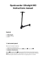 Gyroboarder Ultralight M5 Instruction Manual preview