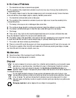 Preview for 23 page of H+H Babyruf MBF 9091 Operating Instructions Manual