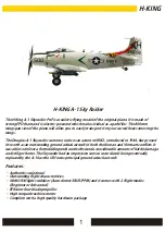 Preview for 2 page of H-KING A-1 SKYRAIDER Instruction Manual