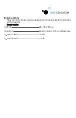 Preview for 9 page of H-TEC Education A129 Operating Instructions Manual