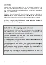 Preview for 8 page of H-Tronic AL 1600 Manual