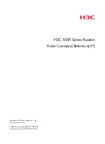 H3C MSR Series Probe Command Reference preview