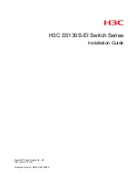 H3C S5130S-EI series Installation Manual preview