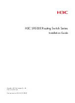 H3C S9500E Series Installation Manual preview