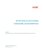 H3C WX Series Command Reference Manual preview