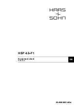 HAAS + SOHN HSP 4.0-F1 Equipment Sheet preview