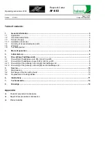 Preview for 2 page of Habasit AF-603 Operating Instructions Manual