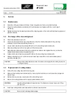 Preview for 10 page of Habasit AF-603 Operating Instructions Manual