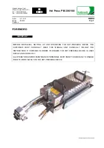 Preview for 2 page of Habasit PM-306/160 Use And Maintenance Manual