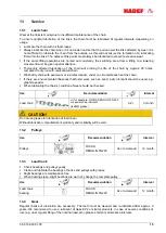 Preview for 15 page of HADEF 21/12 Installation, Operating And Maintenance Instructions