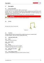 Preview for 9 page of HADEF Gentry Crane 800 Installation, Operating And Maintenance Instructions