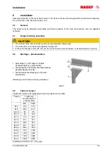 Preview for 13 page of HADEF Gentry Crane 800 Installation, Operating And Maintenance Instructions