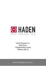 Preview for 16 page of Haden HVH60X Instruction Manual