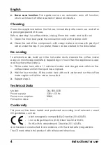 Preview for 6 page of HAEGER CM-800.001B User Instructions