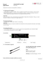 Preview for 3 page of Hafele SOUNDSYSTEM 420R Manual