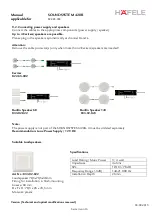 Preview for 4 page of Hafele SOUNDSYSTEM 420R Manual