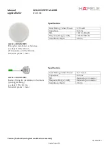 Preview for 5 page of Hafele SOUNDSYSTEM 420R Manual