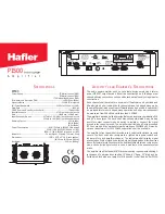 Preview for 2 page of Hafler TRANSNOVA P1500 Specifications